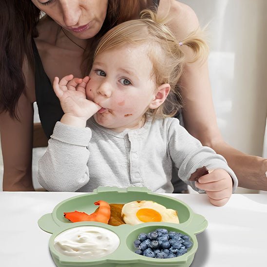 Assiette bebe - ventouse Hibou - Bebe Fripouille