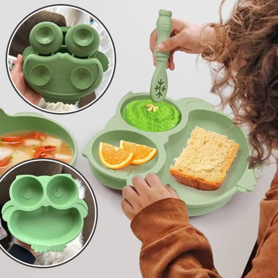 Assiette bebe - ventouse Hibou - Bebe Fripouille