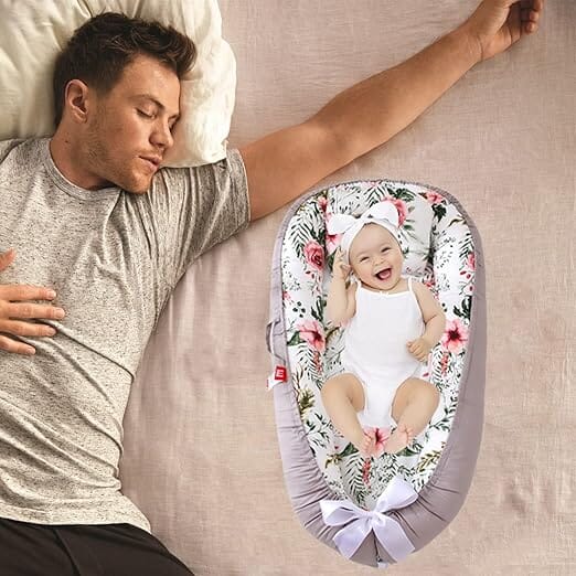 Berceau Bébé - NidPortableBébé™ - Fleurs - Bebe Fripouille