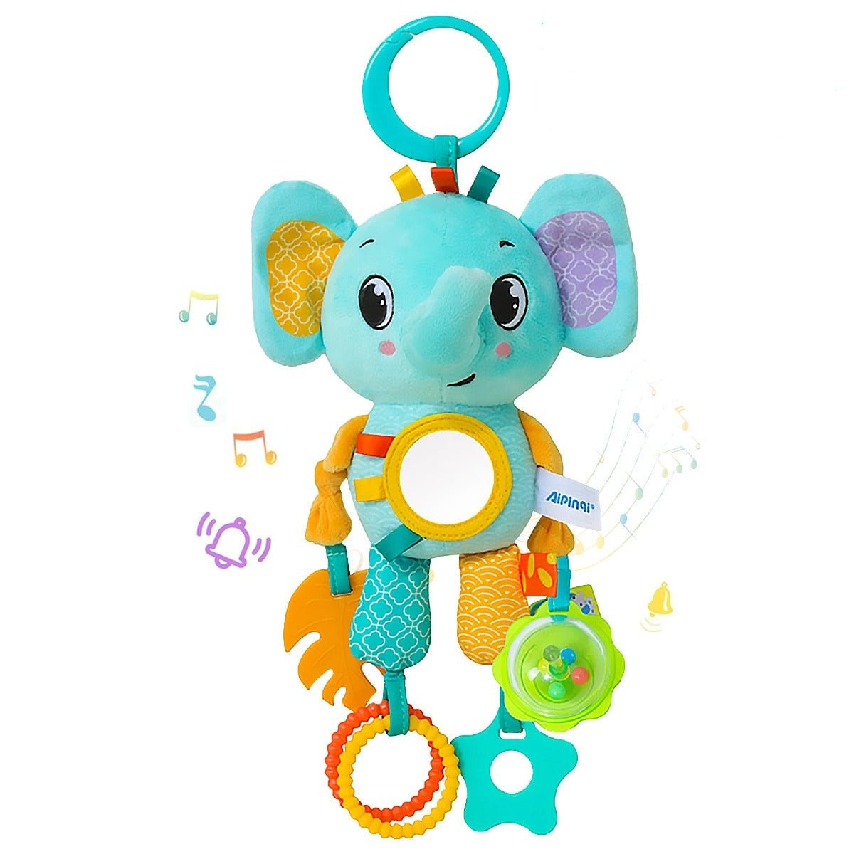 Hochet Bébé - Sensoriel Éléphant - Bebe Fripouille