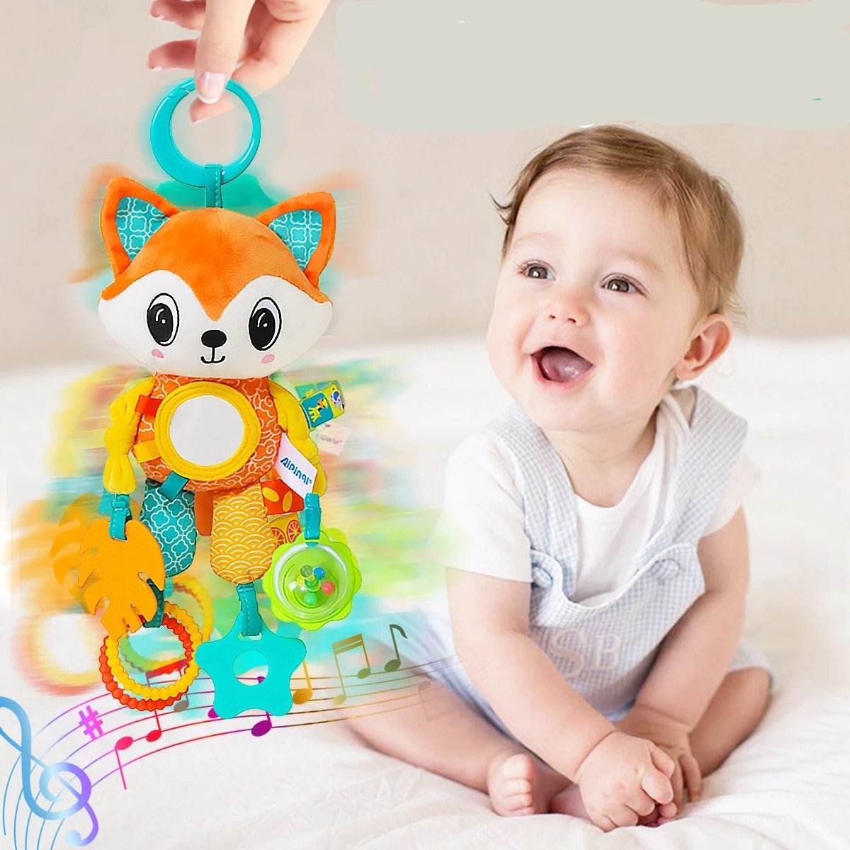 Hochet Bébé - Sensoriel Renard - Bebe Fripouille