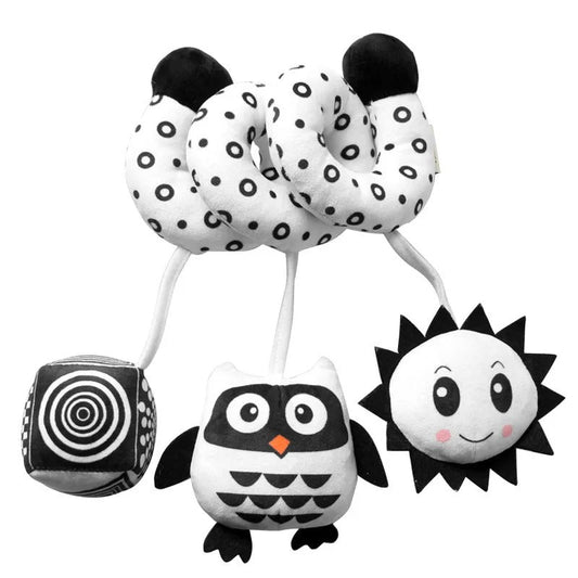 Hochet Bébé - Spirale - Hibou - Bebe Fripouille