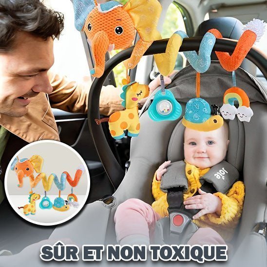 Hochet Bébé - Spirale - Hibou - Bebe Fripouille