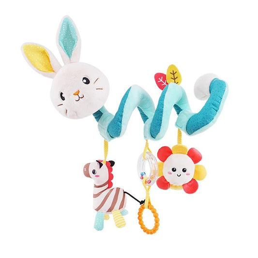 Hochet Bébé - Spirale - Lapin Turquoise - Bebe Fripouille