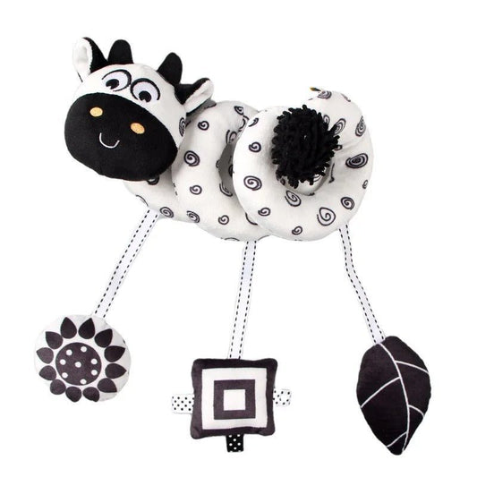 Hochet Bébé - Spirale - Vache Noir - Bebe Fripouille