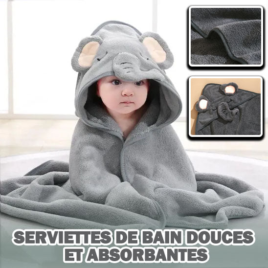Serviette de bain - bébé - Bebe Fripouille