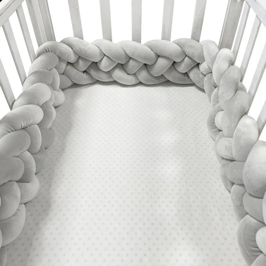 Tour de Lit Bebe - CozyKnot™ - Gris - Bebe Fripouille
