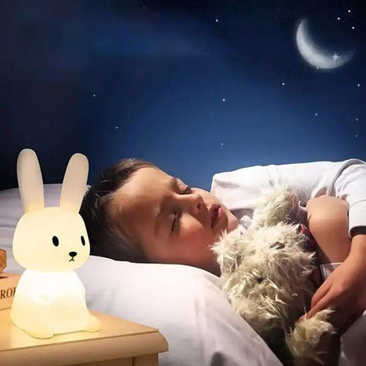 Veilleuse Bébé - Lapin - Assis - Bebe Fripouille