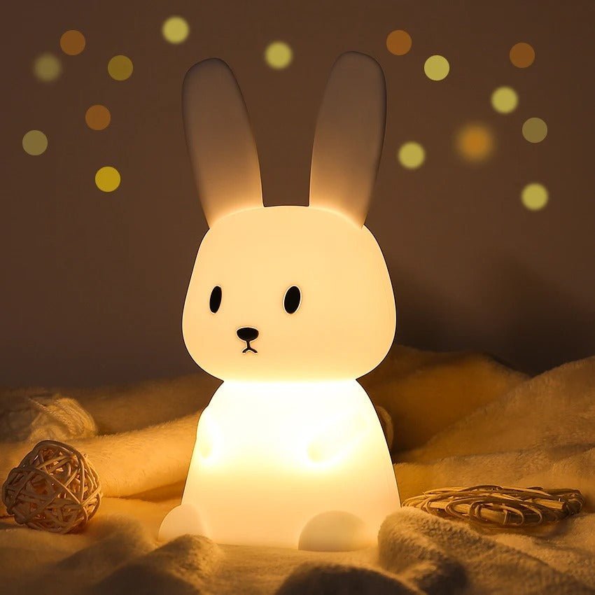 Veilleuse Bébé - Lapin - Assis - Bebe Fripouille