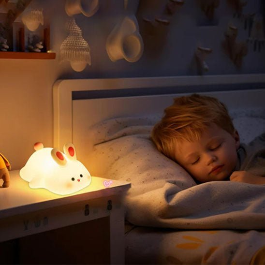 Veilleuse Bébé - Lapin - Couché - Bebe Fripouille