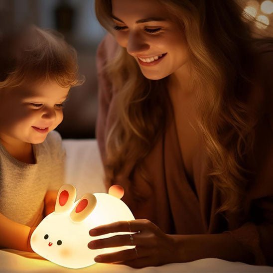 Veilleuse Bébé - Lapin - Couché - Bebe Fripouille