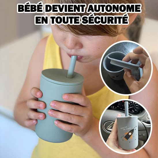 Verre Bebe - silicone - Bebe Fripouille